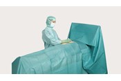 Campos cirúrgicos divididos BARRIER durante cirurgia abdominal